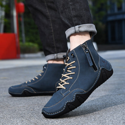 Henri Bottines Zippées Semelle Ondulée Homme