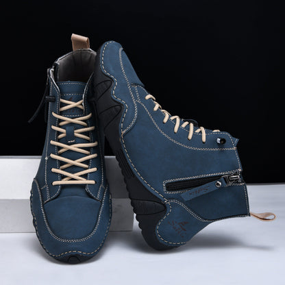 Henri Bottines Zippées Semelle Ondulée Homme