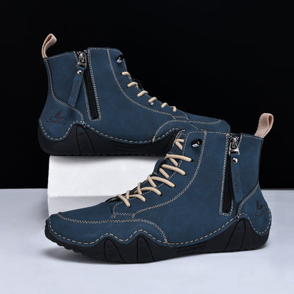 Henri Bottines Zippées Semelle Ondulée Homme