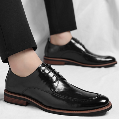Sacha Derbies Aspect Cuir Poli Homme