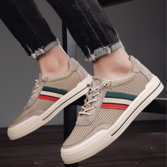 Théo Baskets Rétro Mesh Et Effet Daim Homme
