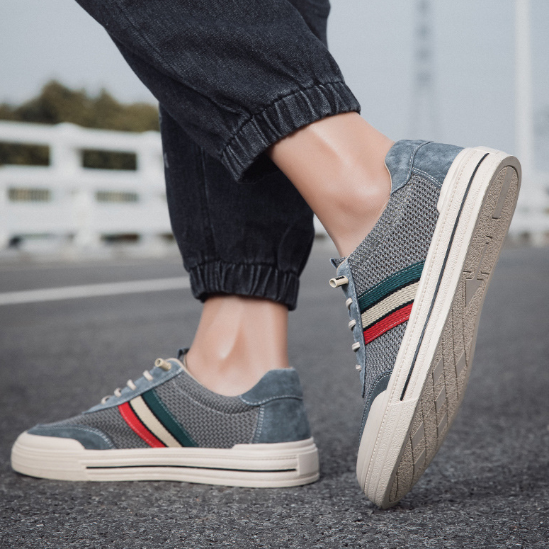 Théo Baskets Rétro Mesh Et Effet Daim Homme