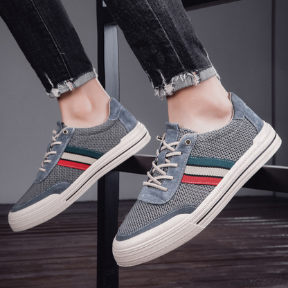 Théo Baskets Rétro Mesh Et Effet Daim Homme