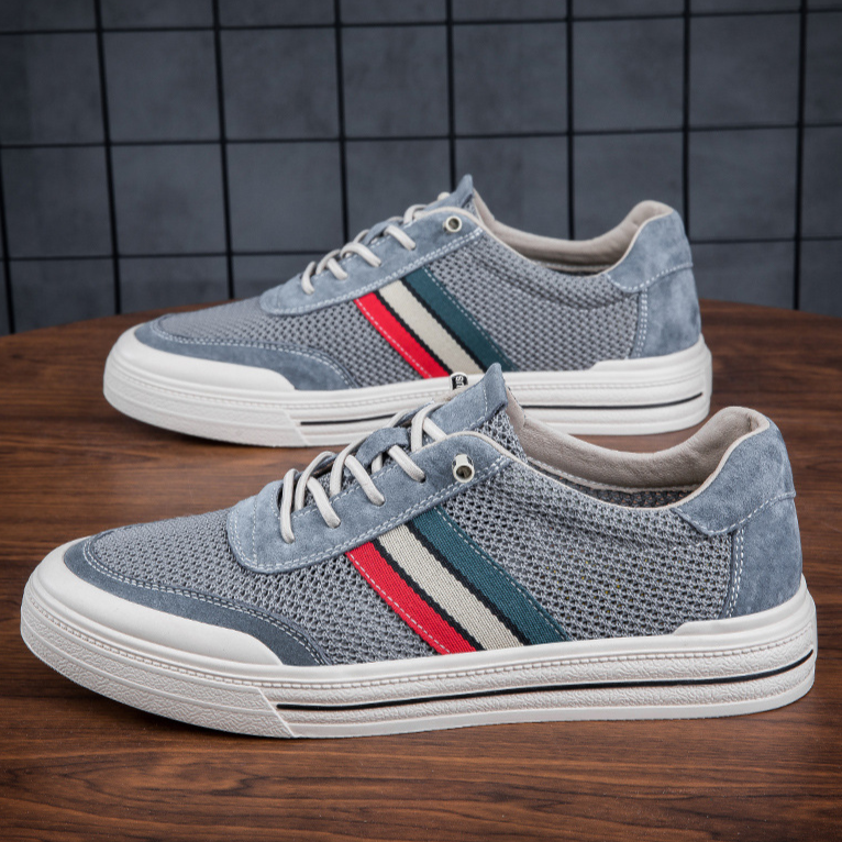 Théo Baskets Rétro Mesh Et Effet Daim Homme
