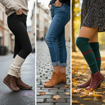Lina Bottines Plates À Lacets Et Zip Coutures Apparentes Femme