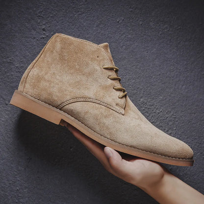 Charles Bottines À Lacets Effet Daim Homme
