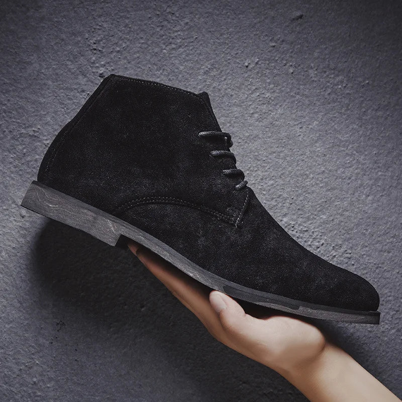 Charles Bottines À Lacets Effet Daim Homme