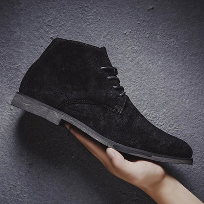 Charles Bottines À Lacets Effet Daim Homme