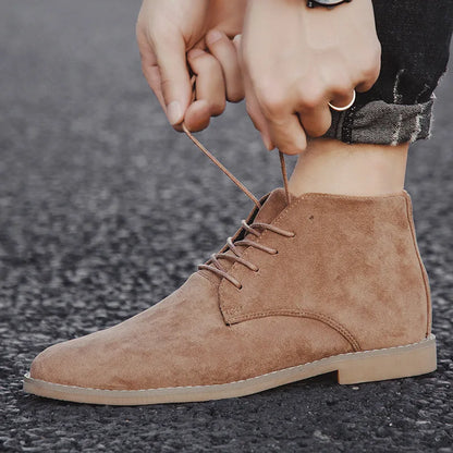 Charles Bottines À Lacets Effet Daim Homme