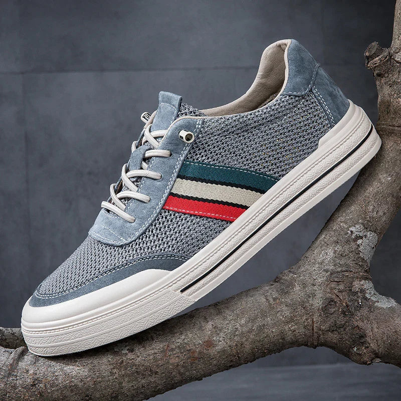 Théo Baskets Rétro Mesh Et Effet Daim Homme