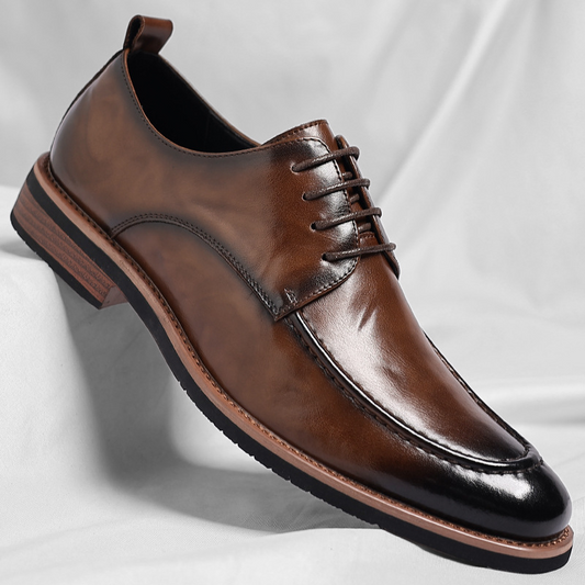 Sacha Derbies Aspect Cuir Poli Homme