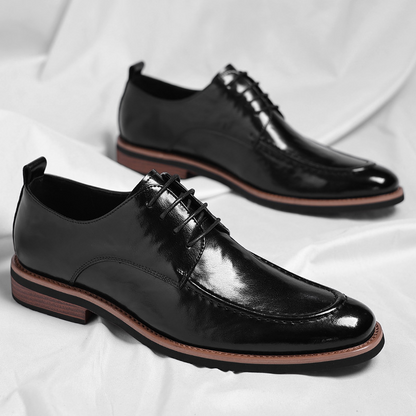 Sacha Derbies Aspect Cuir Poli Homme