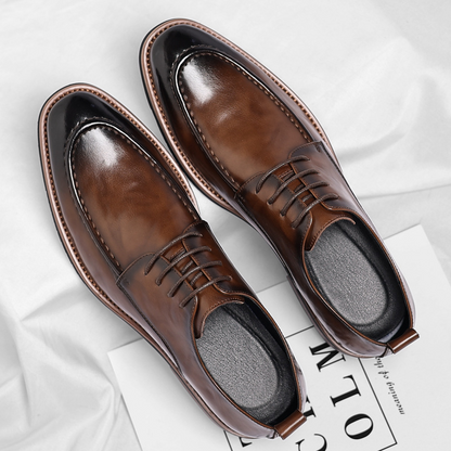 Sacha Derbies Aspect Cuir Poli Homme