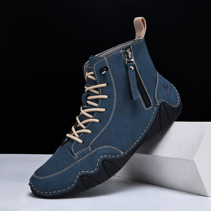 Henri Bottines Zippées Semelle Ondulée Homme