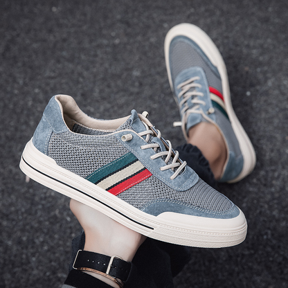 Théo Baskets Rétro Mesh Et Effet Daim Homme