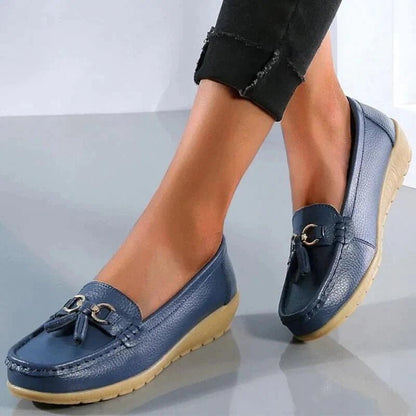 Melya Mocassins En Cuir Véritable À Semelle Ergonomique Femme