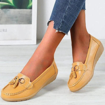 Melya Mocassins En Cuir Véritable À Semelle Ergonomique Femme