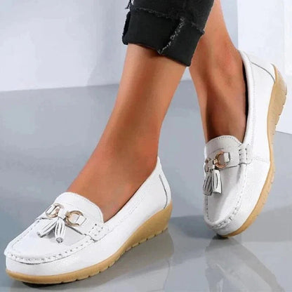 Melya Mocassins En Cuir Véritable À Semelle Ergonomique Femme