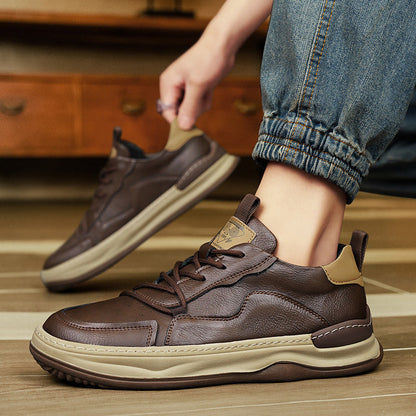 Quentin Baskets Col Rembourré Aspect Cuir Homme