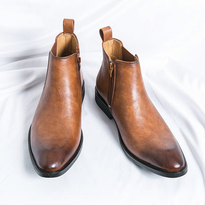 Jérôme Bottines À Lacets Aspect Cuir Homme