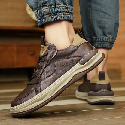 Quentin Baskets Col Rembourré Aspect Cuir Homme