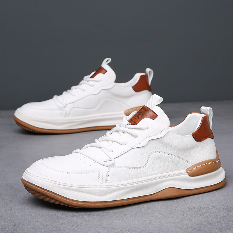 Quentin Baskets Col Rembourré Aspect Cuir Homme