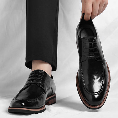 Sacha Derbies Aspect Cuir Poli Homme