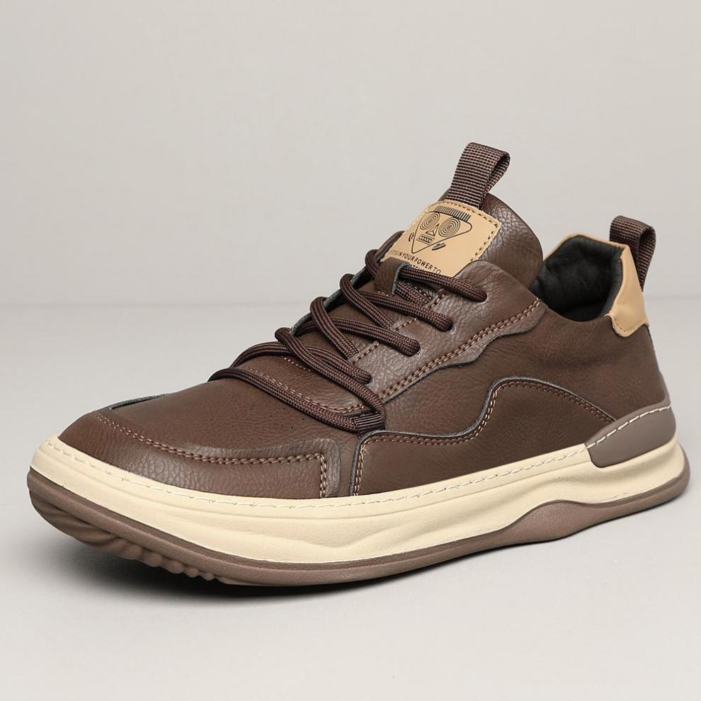 Quentin Baskets Col Rembourré Aspect Cuir Homme