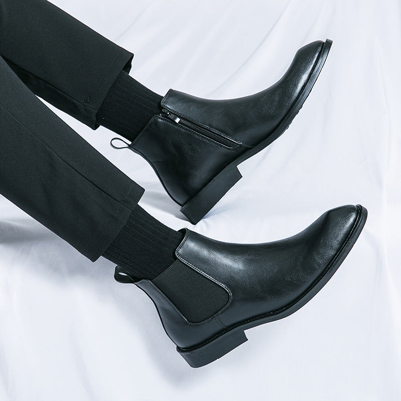 Jérôme Bottines À Lacets Aspect Cuir Homme