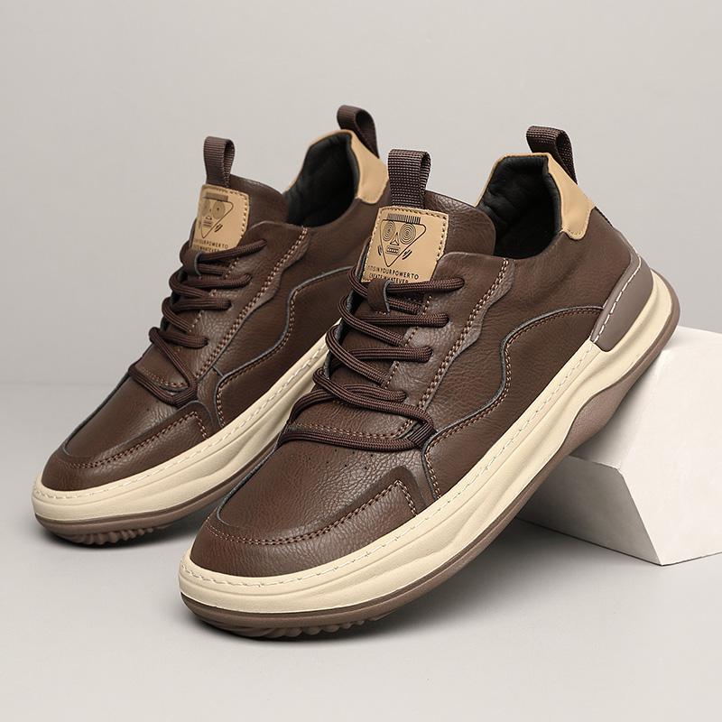 Quentin Baskets Col Rembourré Aspect Cuir Homme