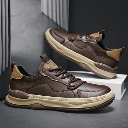 Quentin Baskets Col Rembourré Aspect Cuir Homme