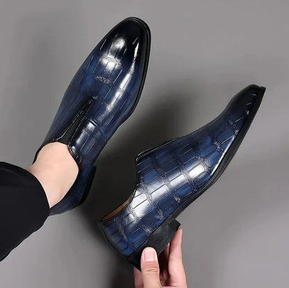 Cyril Mocassins Aspect Cuir Brillant Homme