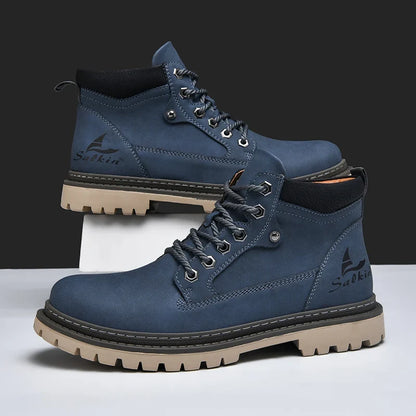Jacques Bottines À Lacets Semelle À Crampons Homme