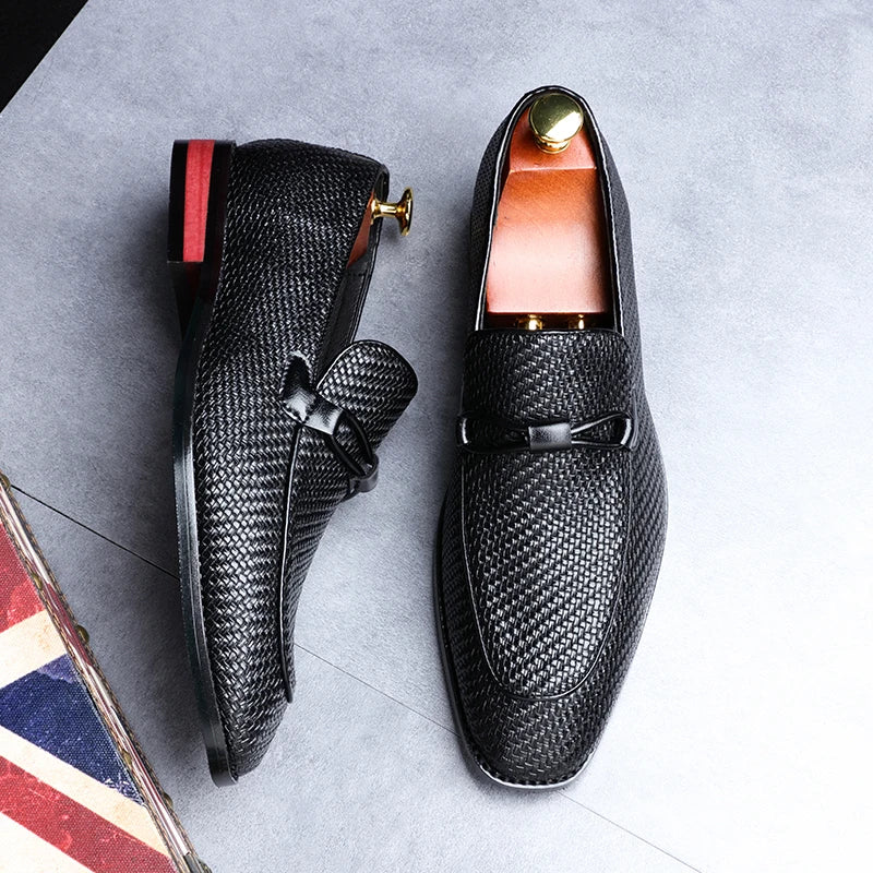 Florian Mocassins Texturés À Nœud Homme