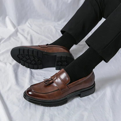Gaétan Mocassins À Pampilles Aspect Cuir Homme