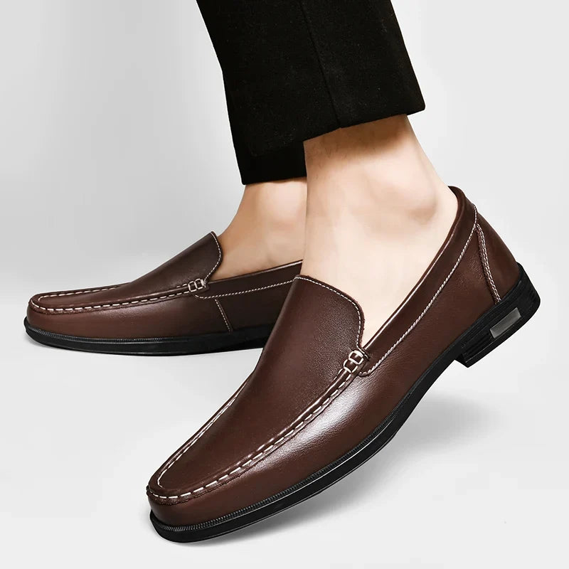 Dorian Mocassins Aspect Cuir Souple Homme