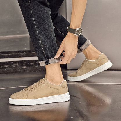 Adrien Baskets Basses Aspect Cuir Texturé Homme