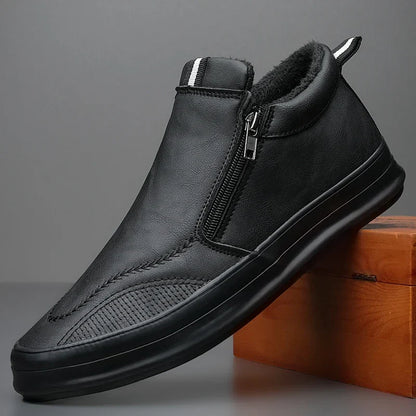 Pascal Baskets Fourrées Aspect Cuir Homme