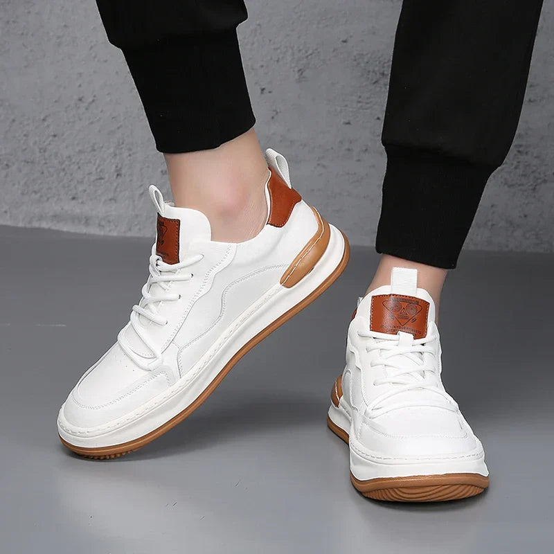 Quentin Baskets Col Rembourré Aspect Cuir Homme