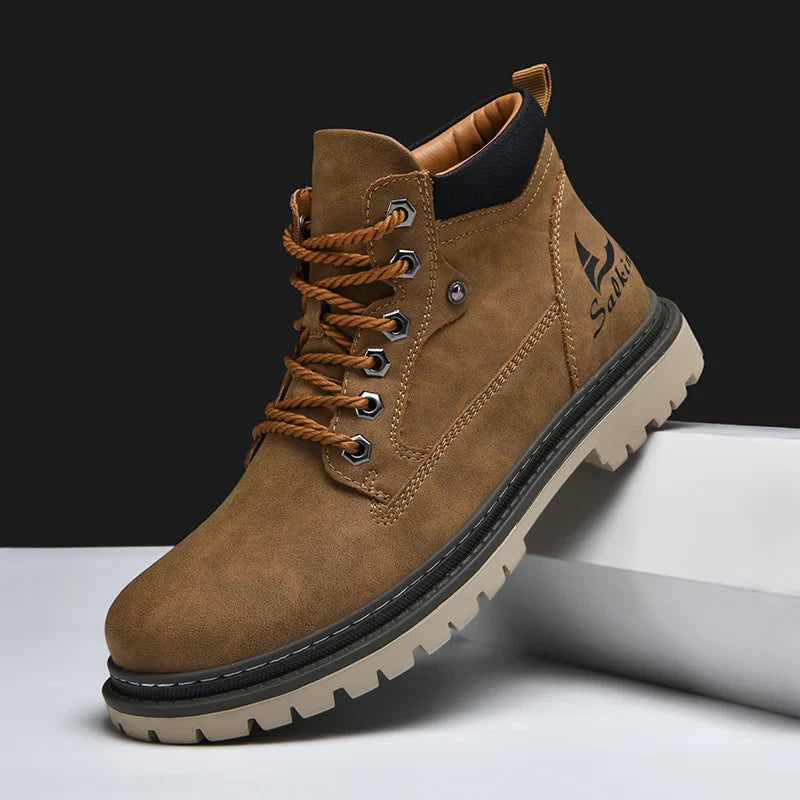 Jacques Bottines À Lacets Semelle À Crampons Homme