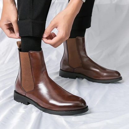 Jules Chelsea Boots Aspect Cuir Homme