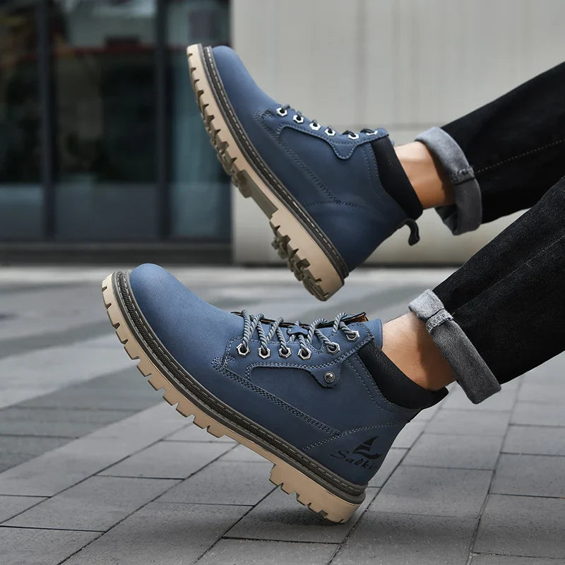 Jacques Bottines À Lacets Semelle À Crampons Homme