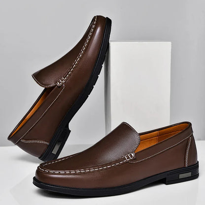 Dorian Mocassins Aspect Cuir Souple Homme