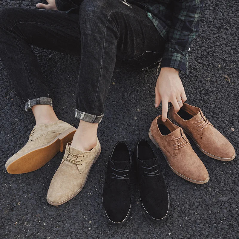 Étienne Chaussures Richelieu Effet Daim Homme