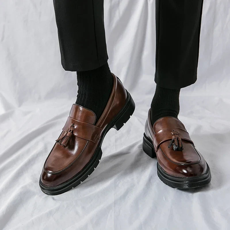 Gaétan Mocassins À Pampilles Aspect Cuir Homme