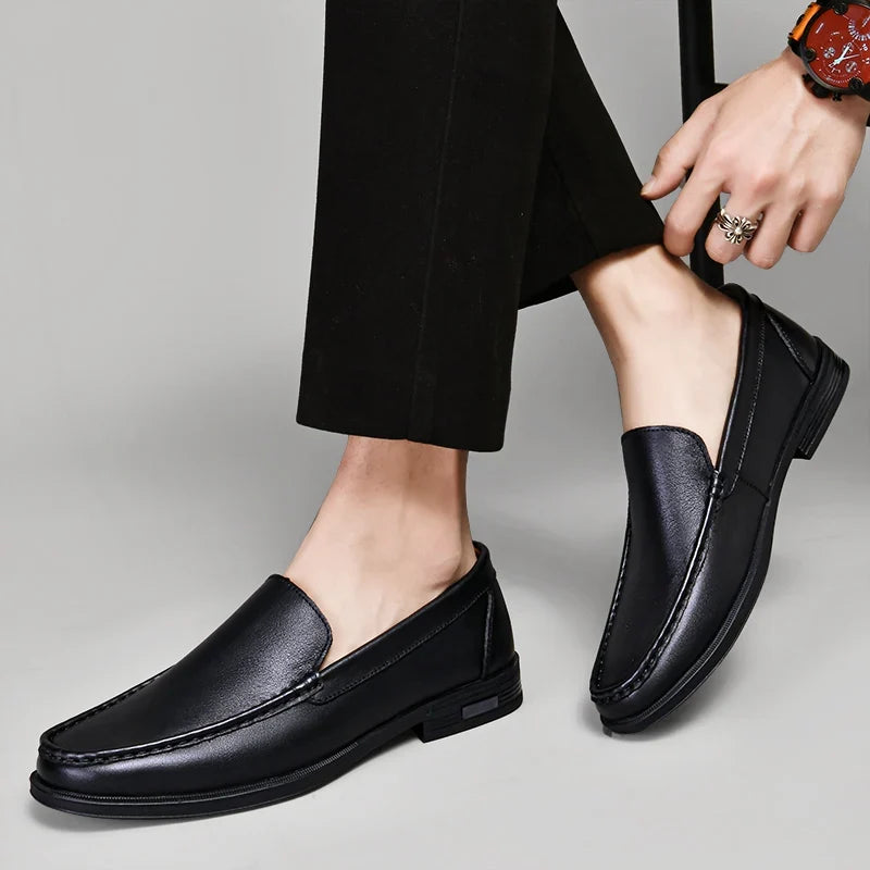 Dorian Mocassins Aspect Cuir Souple Homme