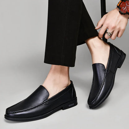 Dorian Mocassins Aspect Cuir Souple Homme