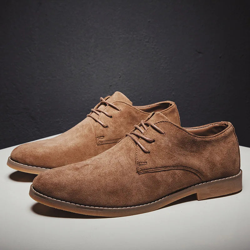 Étienne Chaussures Richelieu Effet Daim Homme