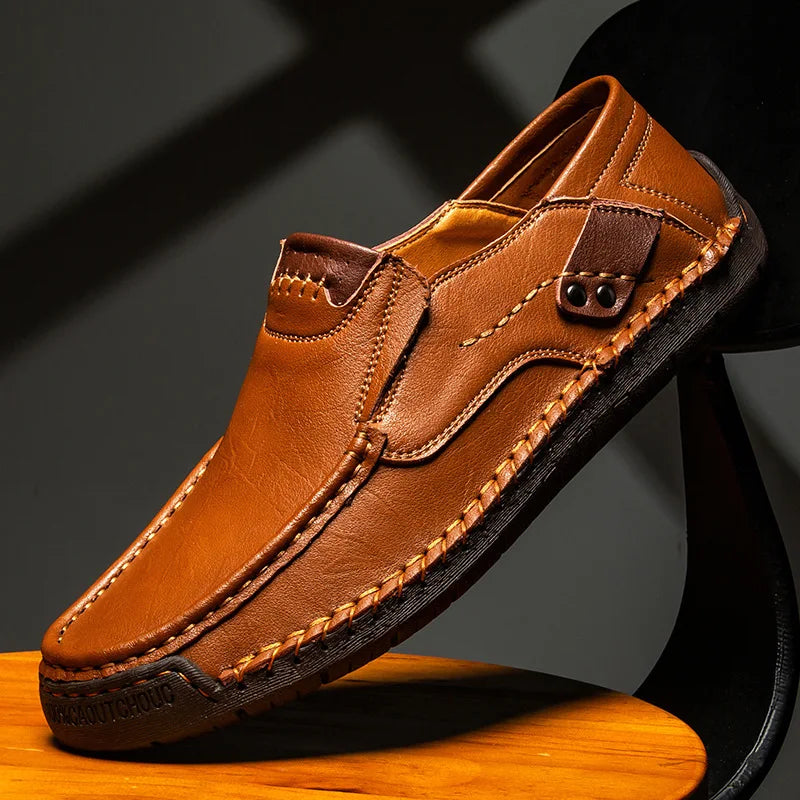 Édouard Mocassins Classiques En Cuir Poli Homme