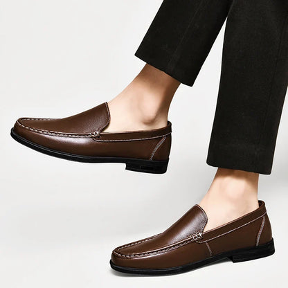 Dorian Mocassins Aspect Cuir Souple Homme